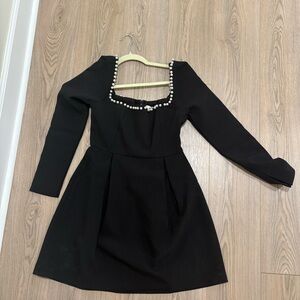 Odd Muse Structured Pearl Mini Dress